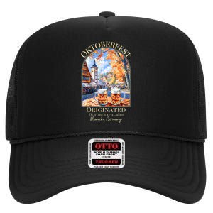 Oktoberfest Munich Germany High Crown Mesh Back Trucker Hat