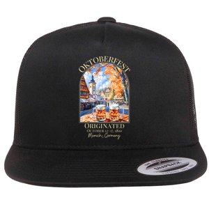 Oktoberfest Munich Germany Flat Bill Trucker Hat