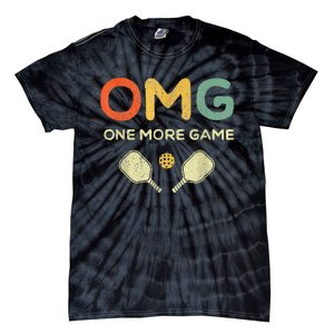 One More Game OMG Retro Pickleball Lover Ball Tie-Dye T-Shirt