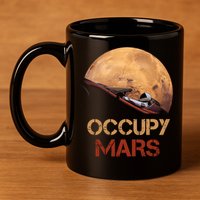 Occupy Mars Gift 11oz C Handle Ceramic Mug