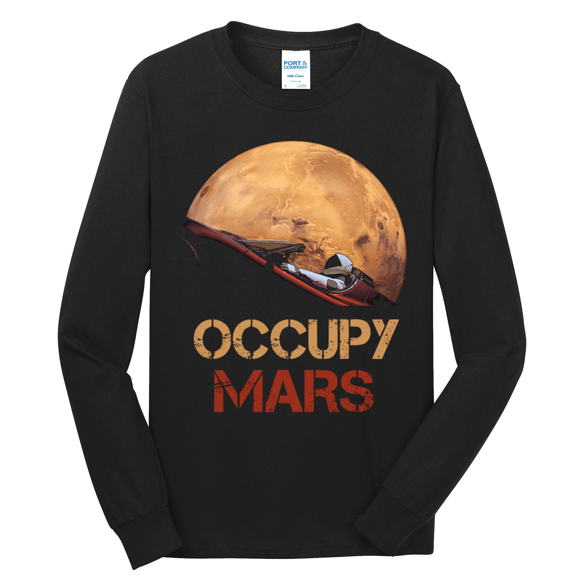 Occupy Mars Gift Tall Long Sleeve T-Shirt