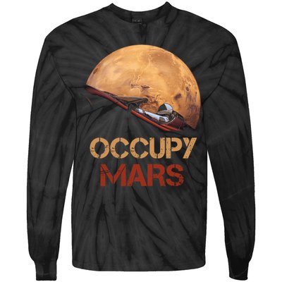 Occupy Mars Gift Tie-Dye Long Sleeve Shirt