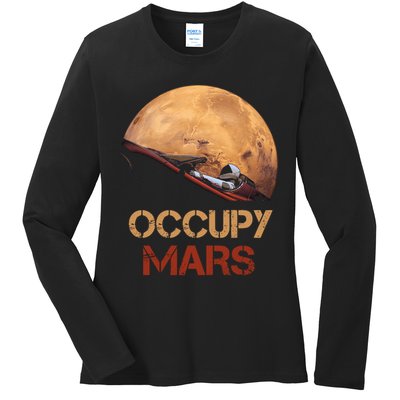 Occupy Mars Gift Ladies Long Sleeve Shirt