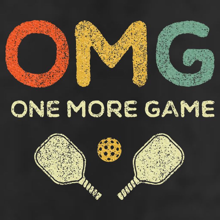 One More Game Omg Retro Funny Pickleball Lover Pickle Ball Cool Comfort Performance Bucket Hat