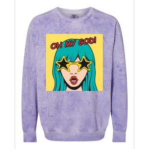 Oh My God Colorblast Crewneck Sweatshirt