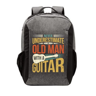 Old Man Guitar Player Saying Father Grandpa Man Guitarist Vector Backpack