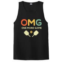 One More Game OMG Retro Funny Pickleball Lover Pickle Ball PosiCharge Competitor Tank