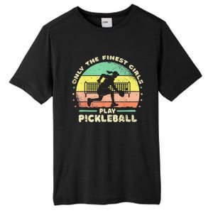 One More Game OMG Retro Funny Pickleball Lover Tall Fusion ChromaSoft Performance T-Shirt