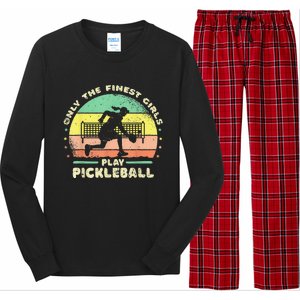 One More Game OMG Retro Funny Pickleball Lover Long Sleeve Pajama Set