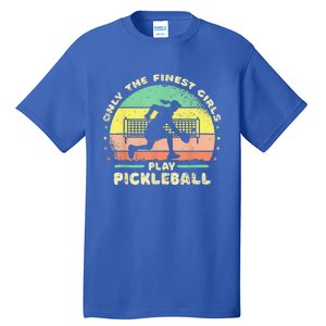 One More Game OMG Retro Funny Pickleball Lover Tall T-Shirt