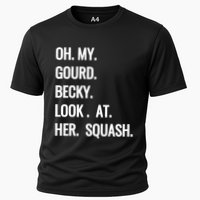 Oh My Gourd Becky Look At Her Squash Funny Fall Puns Memes Cooling Performance Crew T-Shirt