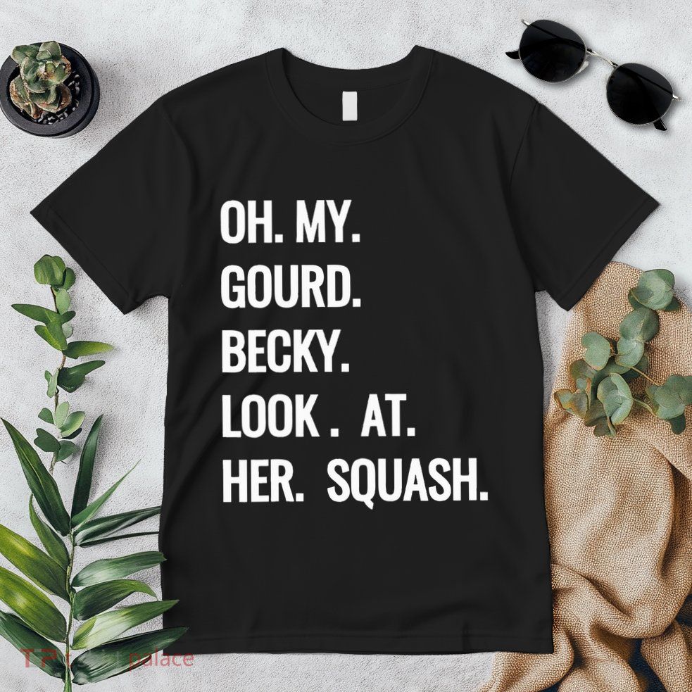 Oh My Gourd Becky Look At Her Squash Funny Fall Puns Memes Premium T-Shirt