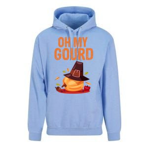 Oh My Gourd Funny Thanksgiving Gift Funny Gift Unisex Surf Hoodie