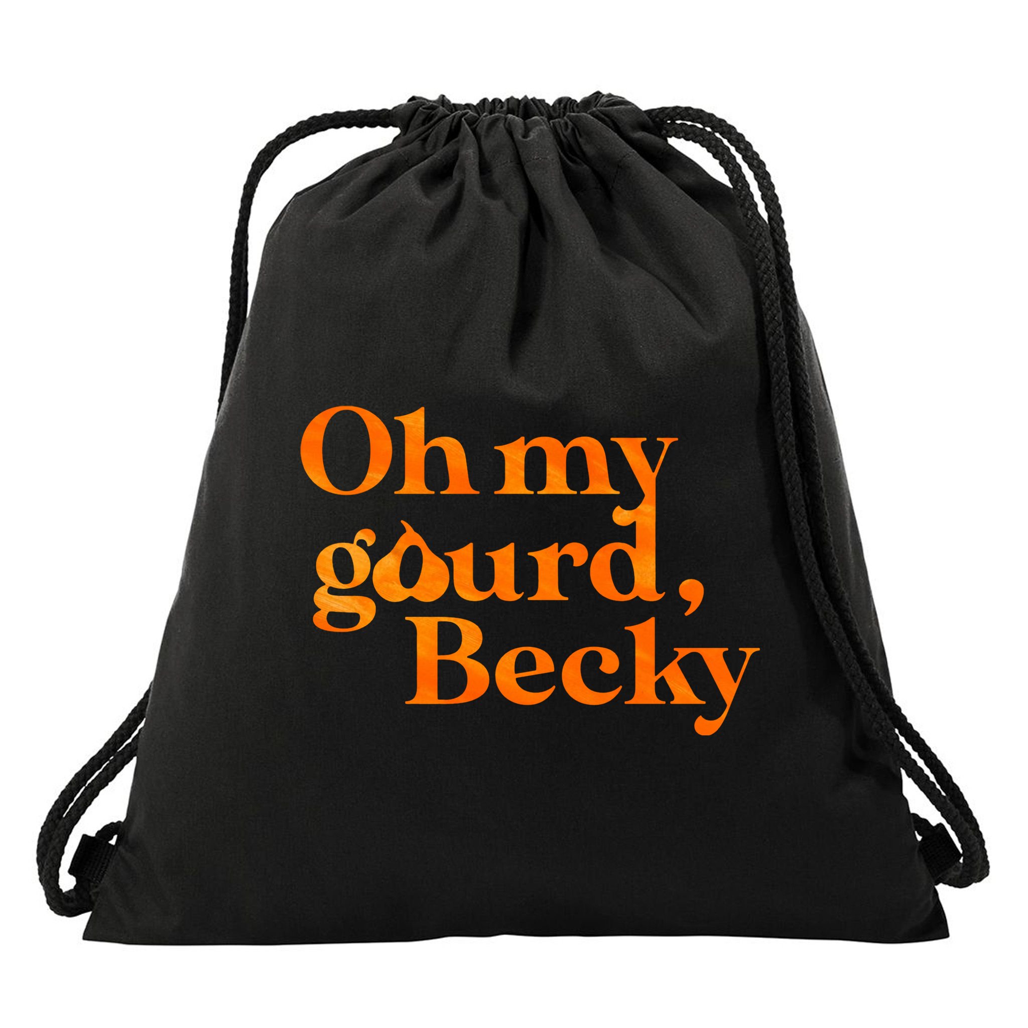 Oh My Gourd Becky Funny Drawstring Bag