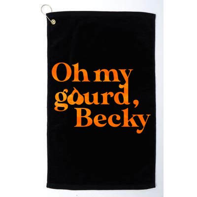 Oh My Gourd Becky Funny Golf Towel