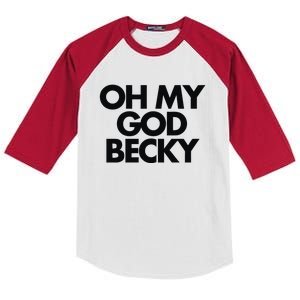 Oh My God Becky Kids Colorblock Raglan Jersey