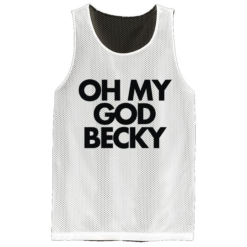 Oh My God Becky Mesh Reversible Basketball Jersey Tank