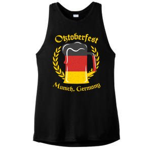 Oktoberfest Munich Germany Flag Mug Ladies PosiCharge Tri-Blend Wicking Tank