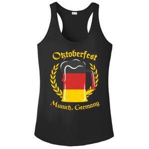 Oktoberfest Munich Germany Flag Mug Ladies PosiCharge Competitor Racerback Tank