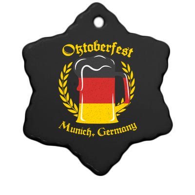 Oktoberfest Munich Germany Flag Mug Ceramic Star Ornament