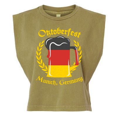 Oktoberfest Munich Germany Flag Mug Garment-Dyed Women's Muscle Tee