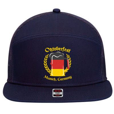 Oktoberfest Munich Germany Flag Mug 7 Panel Mesh Trucker Snapback Hat