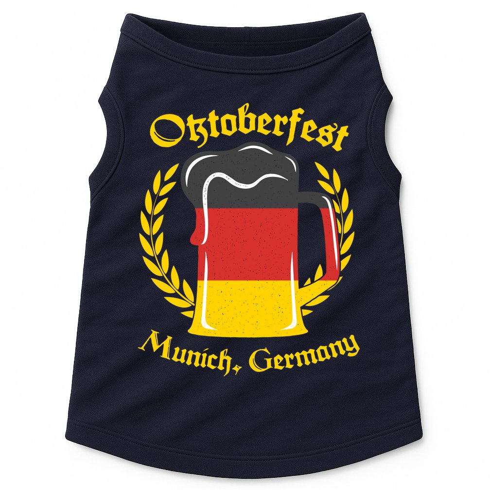 Oktoberfest Munich Germany Flag Mug Doggie Tank