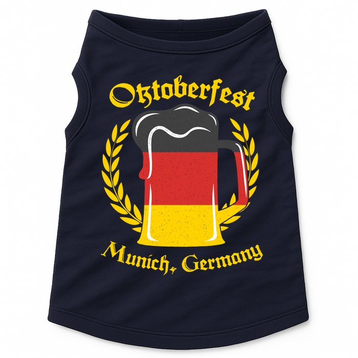 Oktoberfest Munich Germany Flag Mug Doggie Tank