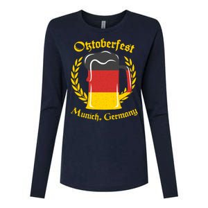 Oktoberfest Munich Germany Flag Mug Womens Cotton Relaxed Long Sleeve T-Shirt