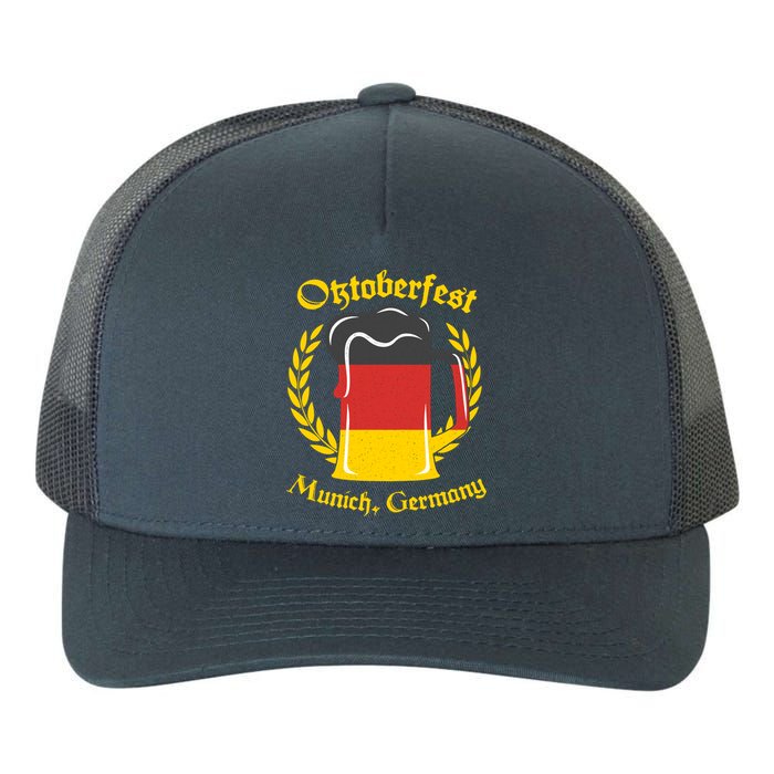 Oktoberfest Munich Germany Flag Mug Yupoong Adult 5-Panel Trucker Hat