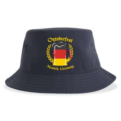 Oktoberfest Munich Germany Flag Mug Sustainable Bucket Hat