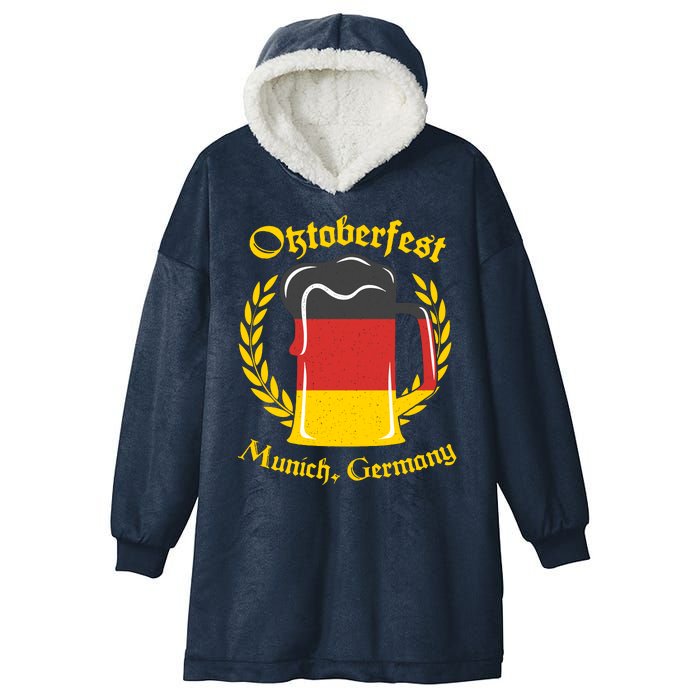 Oktoberfest Munich Germany Flag Mug Hooded Wearable Blanket