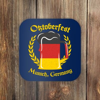 Oktoberfest Munich Germany Flag Mug Coaster