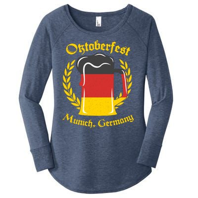 Oktoberfest Munich Germany Flag Mug Women's Perfect Tri Tunic Long Sleeve Shirt