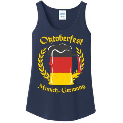 Oktoberfest Munich Germany Flag Mug Ladies Essential Tank