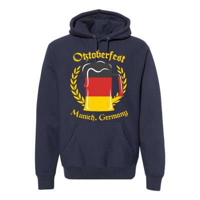 Oktoberfest Munich Germany Flag Mug Premium Hoodie