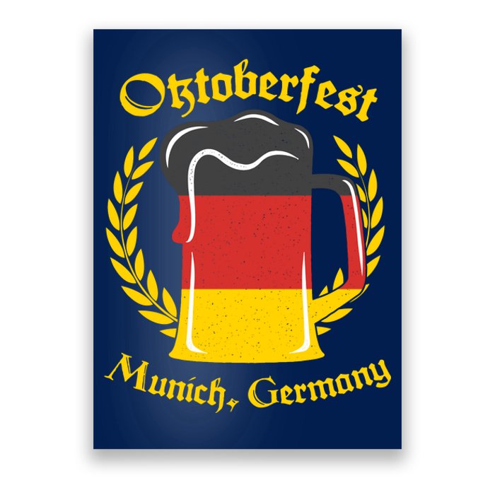 Oktoberfest Munich Germany Flag Mug Poster