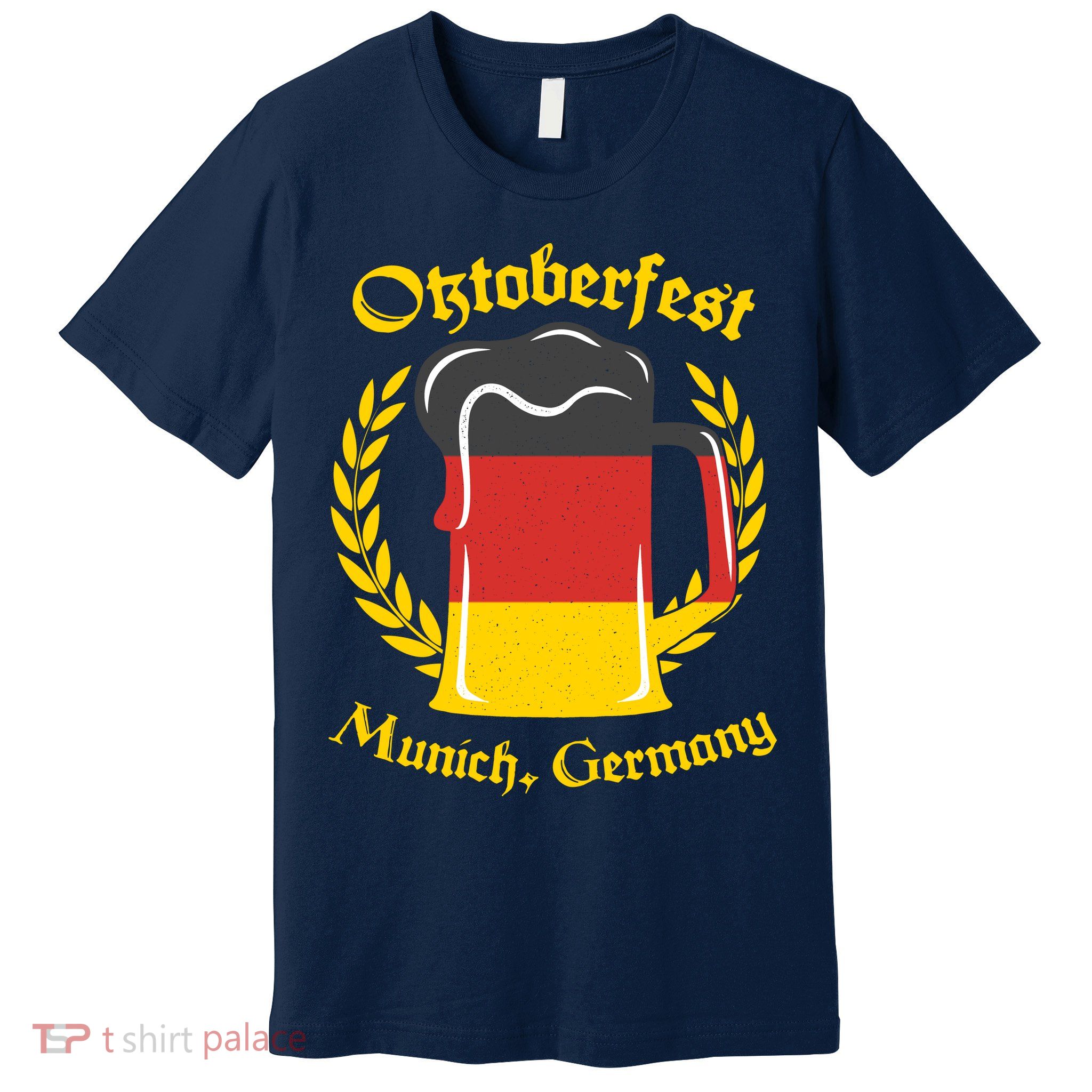 Oktoberfest Munich Germany Flag Mug Premium T-Shirt