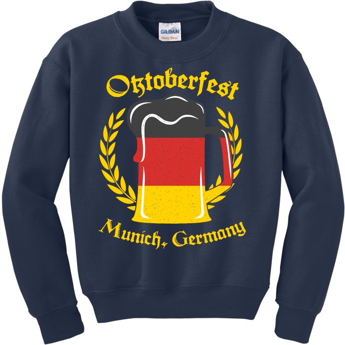 Oktoberfest Munich Germany Flag Mug Kids Sweatshirt