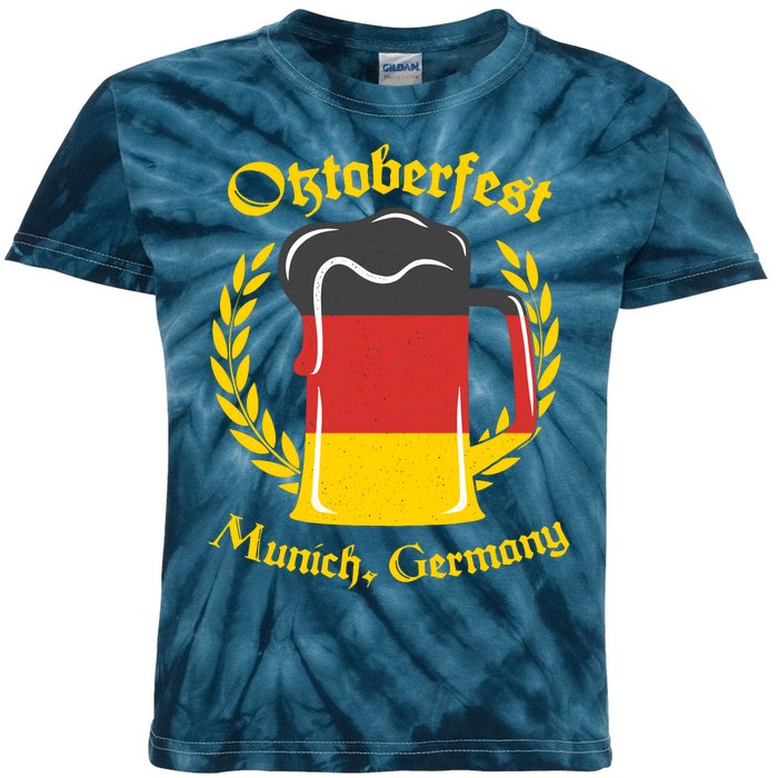 Oktoberfest Munich Germany Flag Mug Kids Tie-Dye T-Shirt