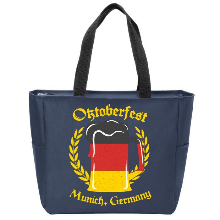 Oktoberfest Munich Germany Flag Mug Zip Tote Bag