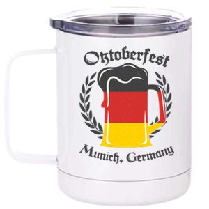 Oktoberfest Munich Germany Flag Mug 12 oz Stainless Steel Tumbler Cup