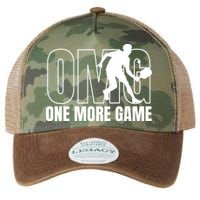 One More Game Omg Retro Funny Pickleball Lover Pickle Ball Legacy Tie Dye Trucker Hat