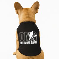 One More Game Omg Retro Funny Pickleball Lover Pickle Ball Doggie Tank