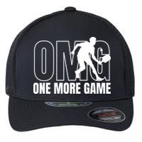 One More Game Omg Retro Funny Pickleball Lover Pickle Ball Flexfit Unipanel Trucker Cap