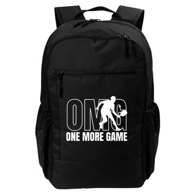 One More Game Omg Retro Funny Pickleball Lover Pickle Ball Backpack