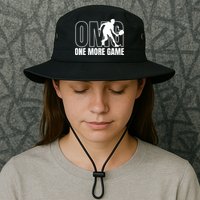 One More Game Omg Retro Funny Pickleball Lover Pickle Ball Bucket Hat