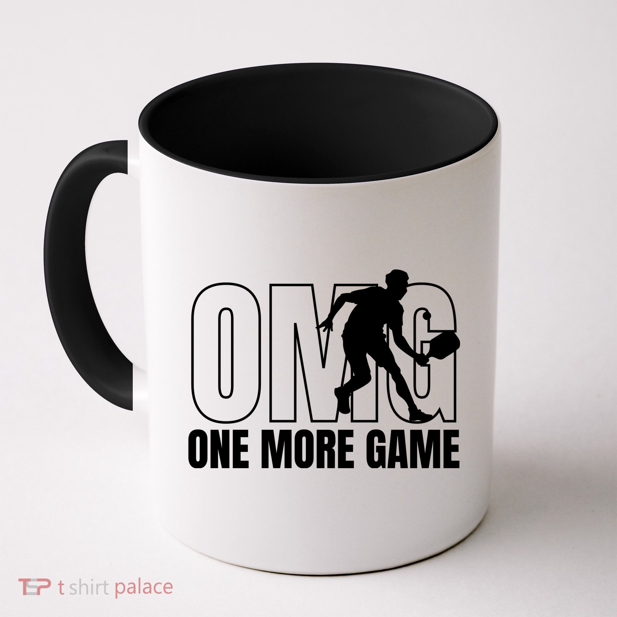 One More Game Omg Retro Funny Pickleball Lover Pickle Ball Mug