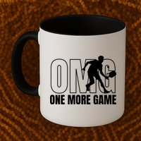 One More Game Omg Retro Funny Pickleball Lover Pickle Ball Mug