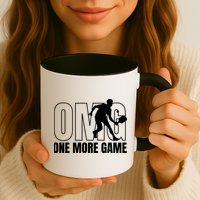 One More Game Omg Retro Funny Pickleball Lover Pickle Ball Mug